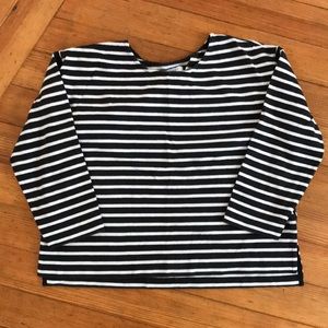Boxy striped tee